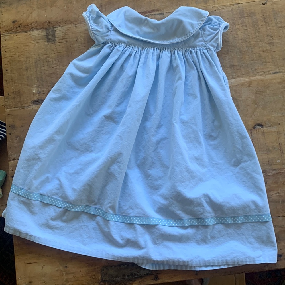 Claire and Charlie light blue corduroy dress